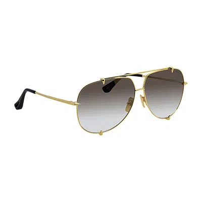 Dita Talon Dt 23007-d-18k-62-z Unisex Aviator Sunglasses In Beige