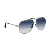 Dita Talon Dt 23007-e-slv-62 Unisex Aviator Sunglasses In Blue
