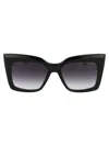 Dita Telemaker Grey Gradient Butterfly Ladies Sunglasses Dts704-a 01 57 In Black