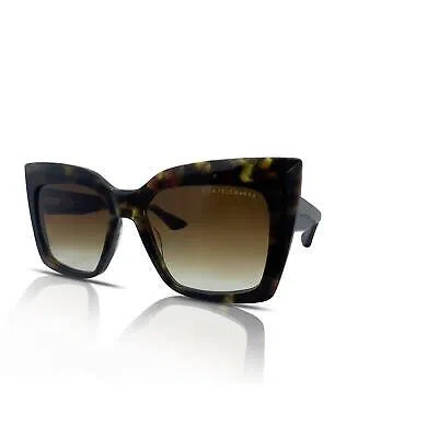 Pre-owned Dita Telemaker Women's Sunglasses Dts704-a-02 Haute Tortoise/brown Gradient