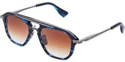 Dita Terracraft Brown Gradient Pilot Men's Sunglasses Dts416-a 03 52 In ["blue","brown","yellow","gold Tone"]