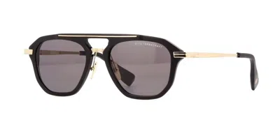 Pre-owned Dita Terracraft Matte Black And White Gold/grey Smoke (01) Sunglasses In Gray