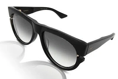 Pre-owned Dita Terron Dts703 Sunglasses 01 Black/gold/grey In Gray