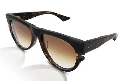 Pre-owned Dita Terron Sunglasses Dts703-02 Haute Tortoise/white Gold/brown Authentic