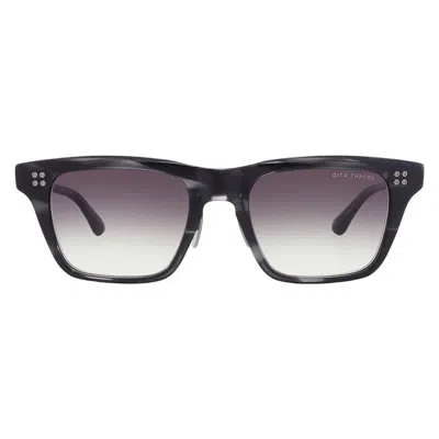 Dita Thavos Grey Gradient Square Men's Sunglasses Dts713-a 01 53 In Black