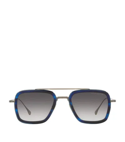 Dita Titanium Aviator Sunglasses In Multi