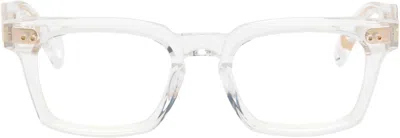 Dita Transparent Monolix Glasses In Brown