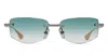 Dita Trysim.75 - Antique Silver / White Gold Sunglasses In Blue