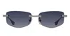 Dita Trysim.75brushed Raw Titanium In Blue