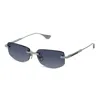 Dita Trysim.75brushed Raw Titanium In Blue