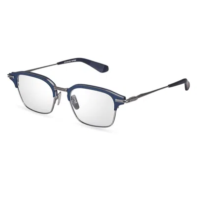 Dita Typographer Demo Square Unisex Eyeglasses Dtx142-a-03 52 In Blue