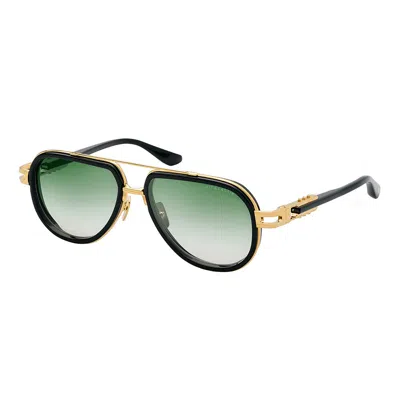 Dita Vastik Dt Dts441-a-01 Unisex Aviator Sunglasses In Green