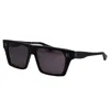 Dita Venzyn Dt Dts720-a-03 Unisex Square Sunglasses In Black