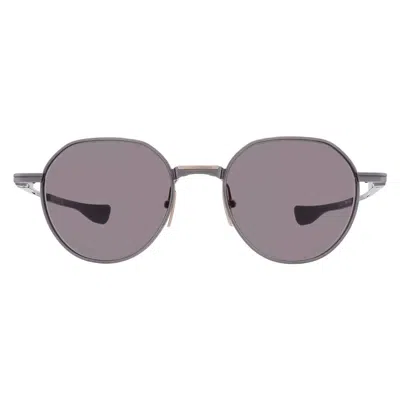 Dita Vers-one Grey Round Titanium Unisex Sunglasses Dts150-a-02 50 In Gray