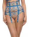 Dita Von Teese Evelina Suspender Belt In Ocean Blue