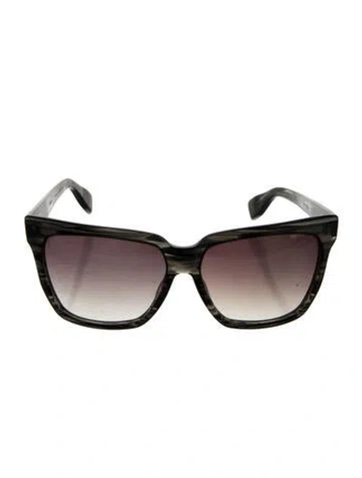 Pre-owned Dita Wayfarer Gradient Sunglasses In Black