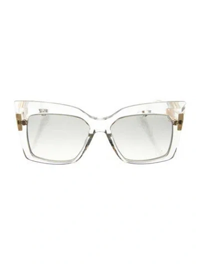 Pre-owned Dita Wayfarer Gradient Sunglasses In Transparent