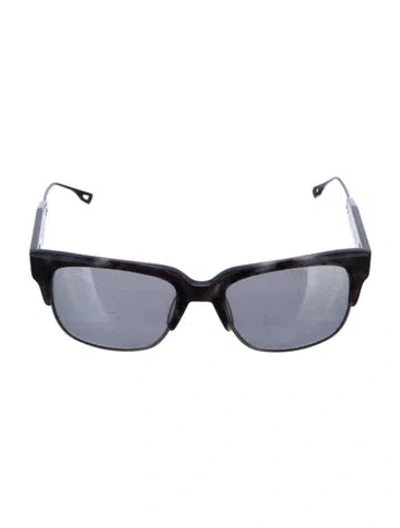 Pre-owned Dita Wayfarer Mirrored Sunglasses In Black