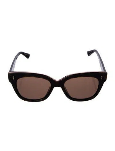 Pre-owned Dita Wayfarer Tinted Sunglasses In Brown