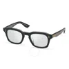 Dita Waylun Demo Square Unisex Sunglasses Dtx722-a-01 48 In Black