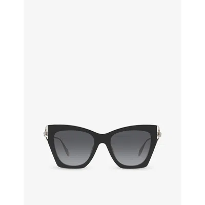 Dita Womens Am0375s Cat-eye Acetate Sunglasses In Black