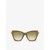 DITA WOMENS DITA AM0375S CAT-EYE ACETATE SUNGLASSES