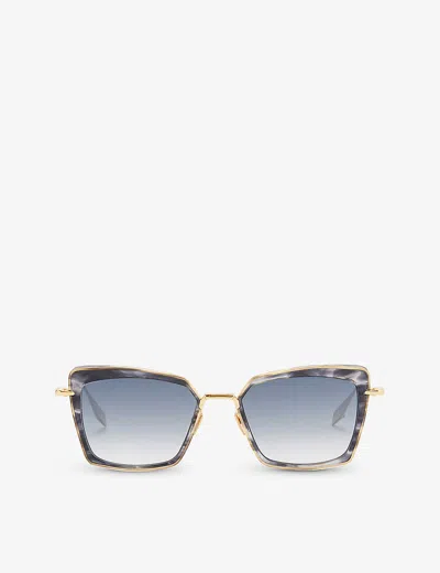 Dita Womens Black Dts405 Perplexa Butterfly-frame Titanium And Acetate Sunglasses