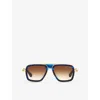 Dita Womens Blue D4000397 Lxn Aviator-frame Acetate Sunglasses