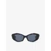 Dita Womens Blue D4000469 Aloure Cat-eye Acetate Sunglasses In Blue