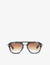 Dita Womens Blue Dts416 Terracraft Aviator-frame Titanium And Acetate Sunglasses In Blue