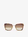 Dita Womens Brown Dts405 Perplexa Butterfly-frame Acetate Sunglasses In Brown