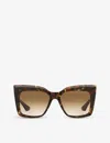 Dita Dts704-a-01-z Telemaker Square-frame Acetate Sunglasses In Brown