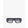 Dita Womens Gold D4000477 Hyper-1183 Rectangular-frame Acetate Sunglasses In Neutral