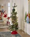 Ditz Designs By The Hen House Peppermint Cheer White Trio Tree, 72"