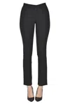 Diusca 5 Pockets Style Slim Fit Trousers In Black
