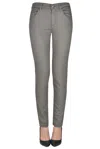 Diusca 5 Pockets Style Slim Fit Trousers In Brown