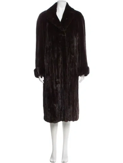 Pre-owned Diutsh Furs Vintage Fur Coat In Brown
