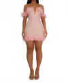 Diva Petal Provocateur Floral Mini Dress In Pink In Pink