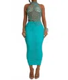 Diva Sea Jewel Pearl Top In Blue In Blue