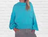 Diva Usa Changing Seasons Sweater In Aqua In Blue