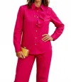 Diva Usa Long Sleeve Shirt In Hot Pink In Pink