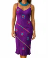 Diva Usa Sibella Crushed Dress In Purple In Purple