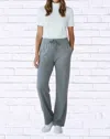 Diva Usa Soft Knit Drawstring Lounge Pants In Grey In Gray