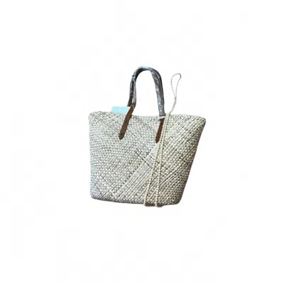 Diva Usa Women's Sea Grass Bag In Beige In White