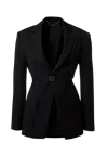 Divalo Harkov Black Wool Blazer In Black