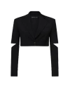 Divalo Palmira Crop Blazer In Black