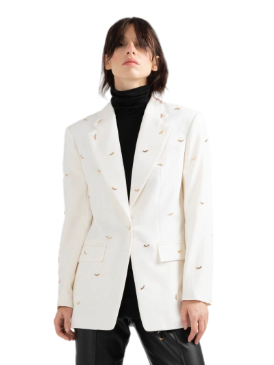 Divalo Ibarra Oversized Jacket In White