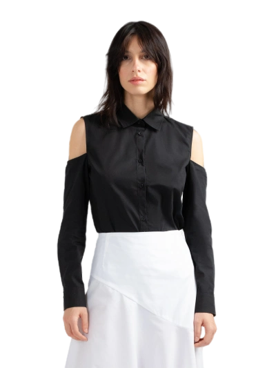 Divalo Pintak Black Shirt With Cut