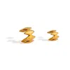 Divé Jewellery Women's New Edgy Earcuffs, Gold, 1 Pair, Designed By Rebeca Sá In Gold