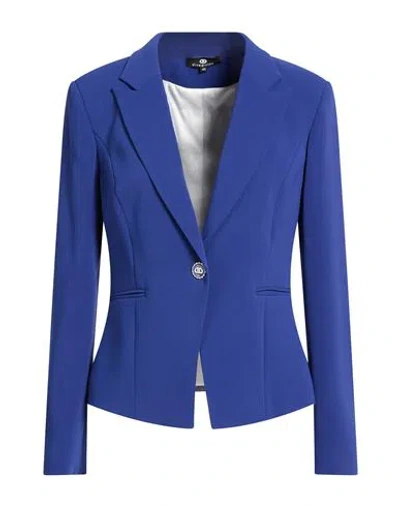 Divedivine Woman Blazer Blue Size 6 Polyester, Elastane